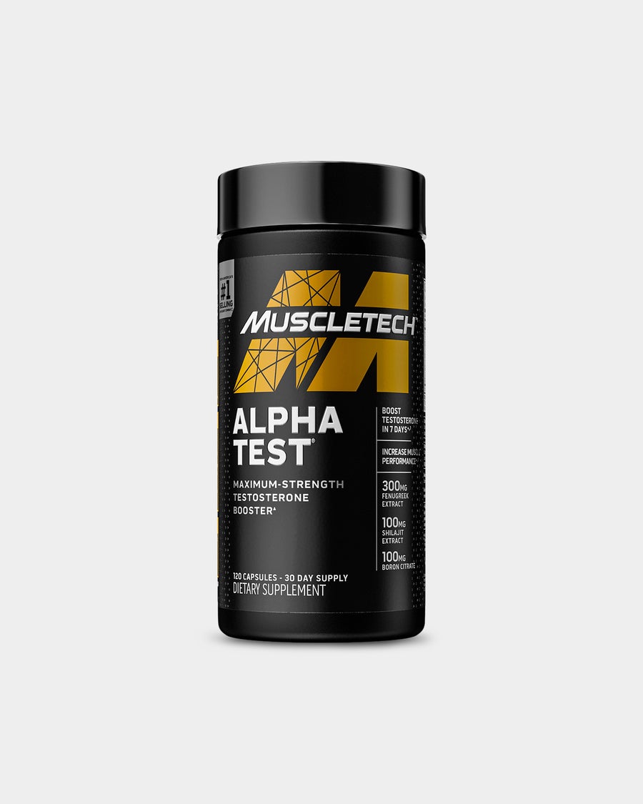 MUSCLETECH ALPHA TEST - MAXIMUM-STRENGTH TESTOSTERONE BOOSTER