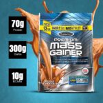 MuscleTech Premium Mass Gainer| Post-Workout Mass Gainer | 67g Protein & Complex Carbs | With Creatine Monohydrate & BCAA | 12lbs (5.44 Kg)