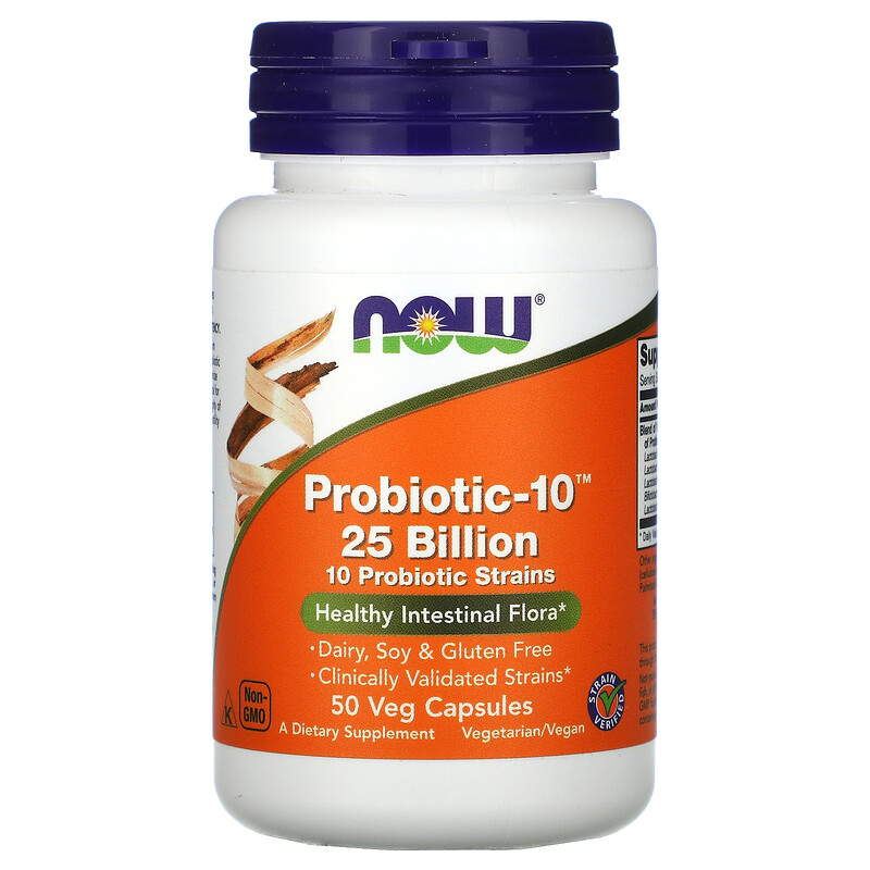 now-probiotics-vitamin-galaxy-1.jpg Now Foods, Probiotic-10, 25 Billion, 50 Veg Capsules - Image 1