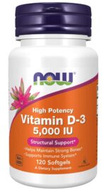 Now Foods Vitamin D-3 5000 IU Softgels