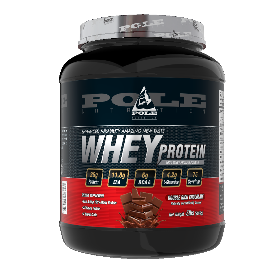 Pole Nutrition 100% Whey Protein Powder, 5Lbs