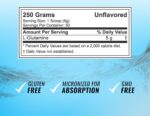 RSP Nutrition Glutamine, Pure Micronized Glutamine Powder for Recovery - 250 grams - Image 2