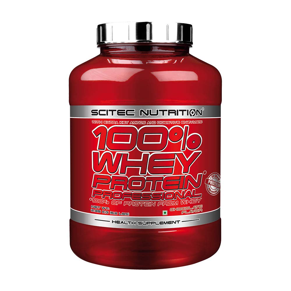 SCITEC NUTRITION 100% Whey Protein Professional 5LBS With Extra Key Aminos and Digestive Enzymes