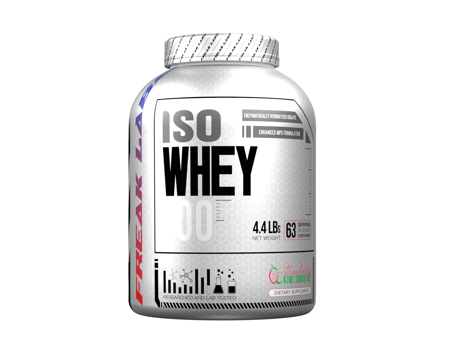 strawberry-kiwi.png FREAK LABS ISO WHEY 100 2KG 63 SERVINGS - Image 1