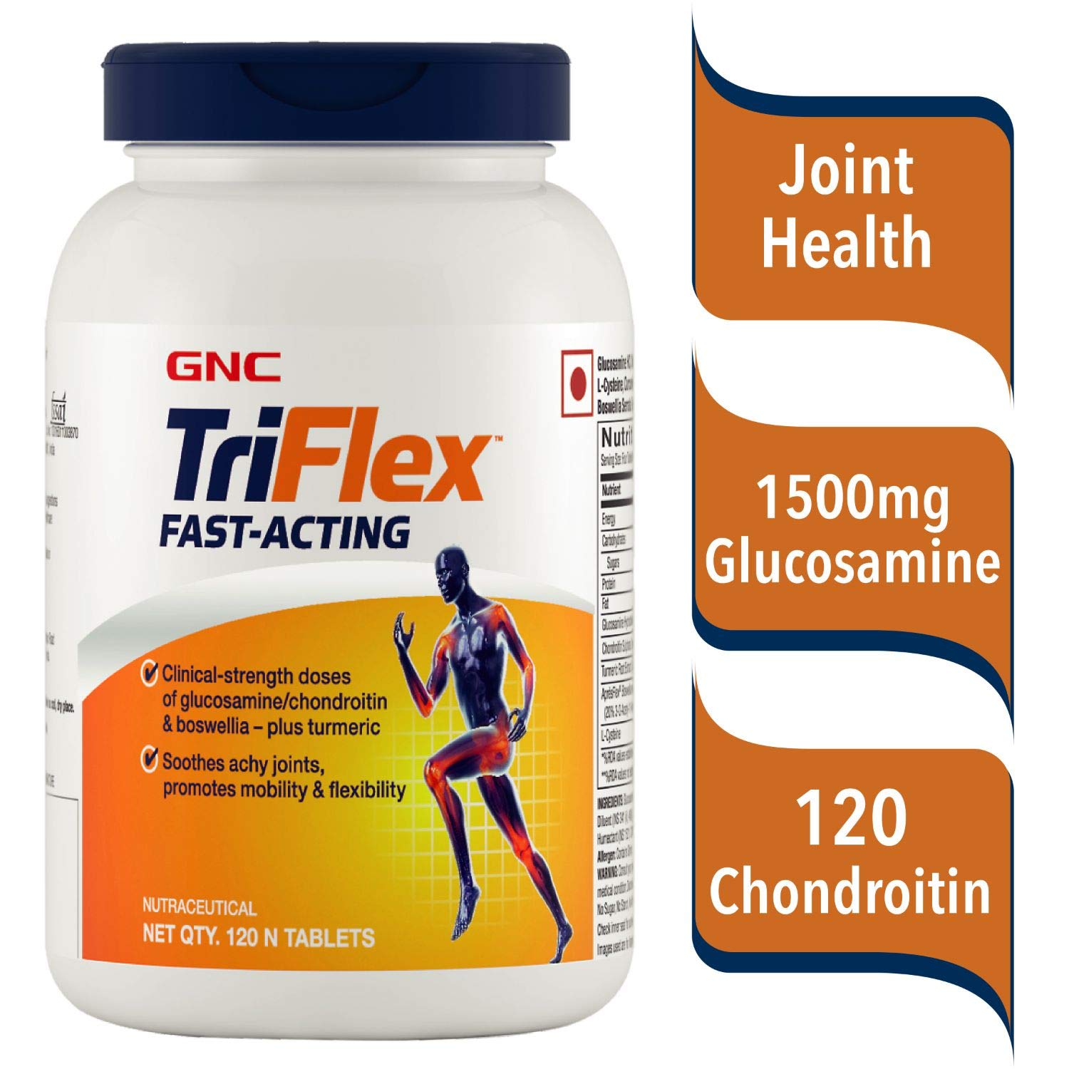 triflex1.jpg GNC Triflex Fast Acting - Supports Joint Health and Flexibility - 120 tablets - Image 1