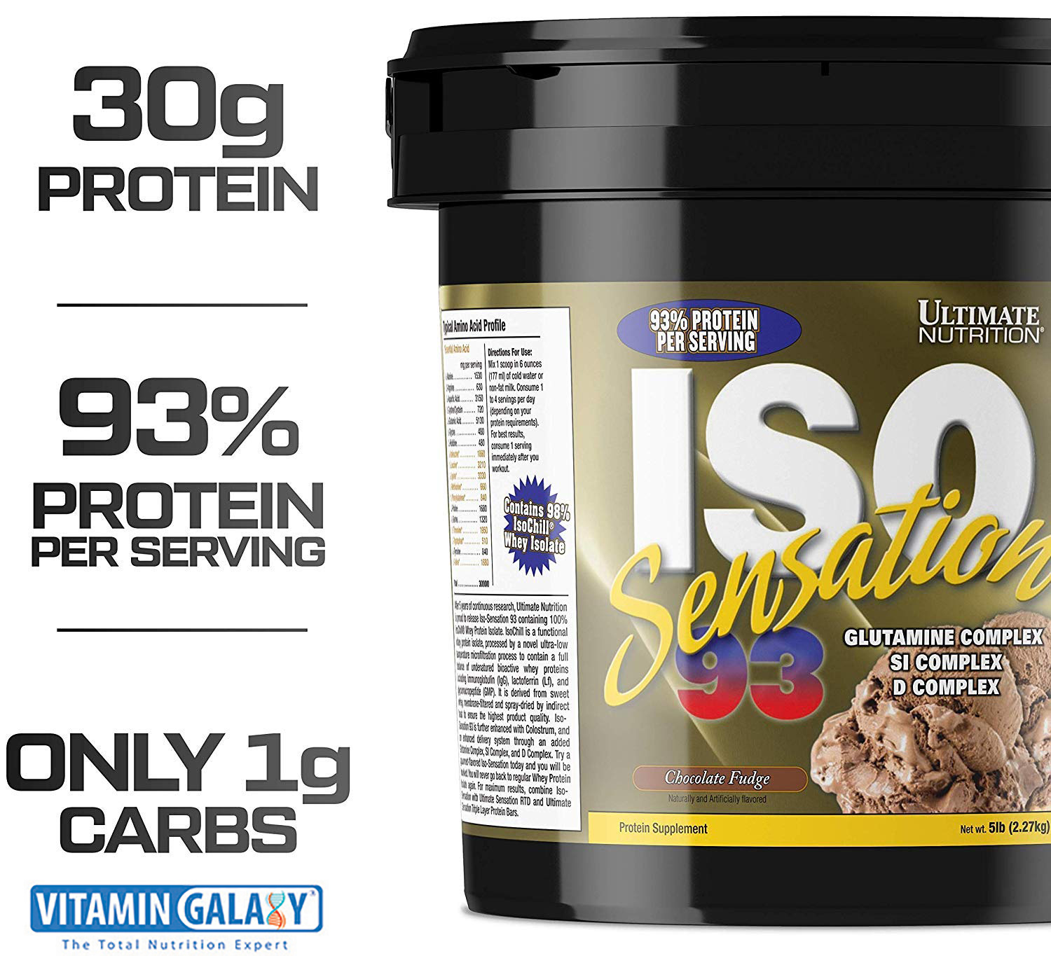 Ultimate Nutrition ISO Sensation 93 -5 lbs