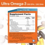 Now Foods Ultra Omega-3 Fish Oil (Non-GMO, Gluten Free, Dairy Free, Dairy Free, Egg Free, Halal, Keto Friendly, Kosher) - 90 Softgels - Image 2