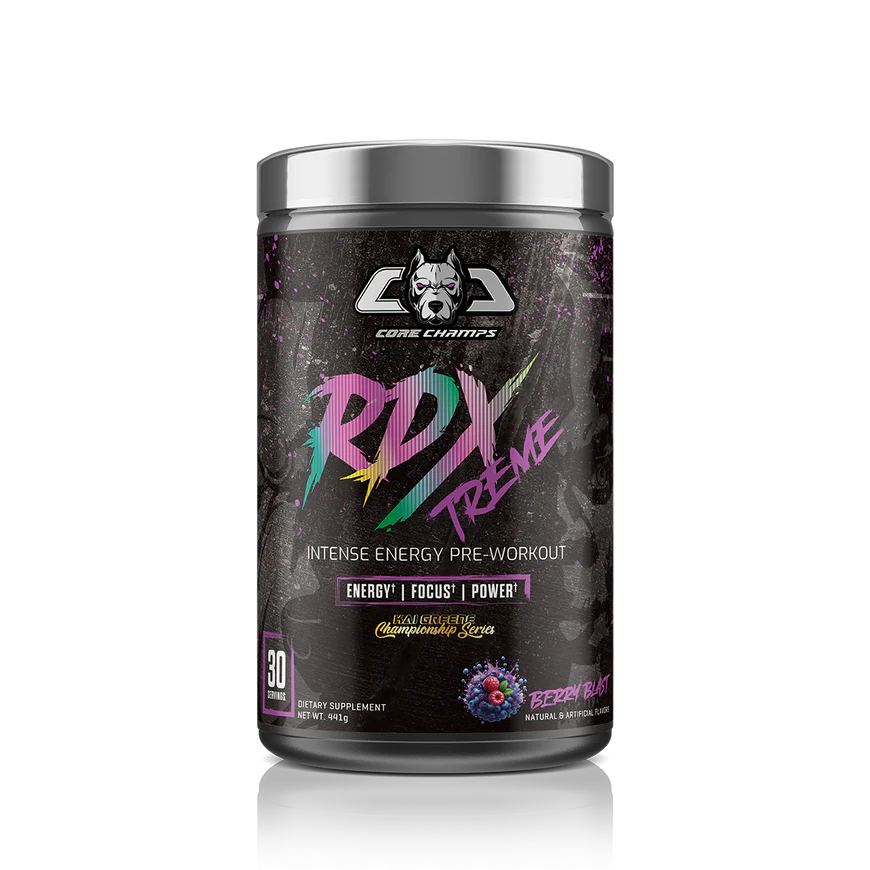 CORE-CHAMPS-PRE-WORKOUT---BERRY-BLAST_870x1131 CORE CHAMPS RDX XTREME PRE WORKOUT - Image 1