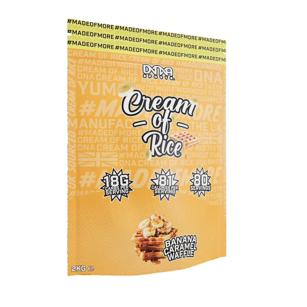 CORBAG-BANANACARAMELWAFFLE DNA Sports - Cream of Rice 2KG - Image 1